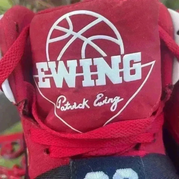 Patrick Ewing red suede high tops. Men’s size 9.5. main image 10